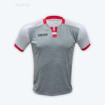 POLERA FORTE PLOMO/BLANCO