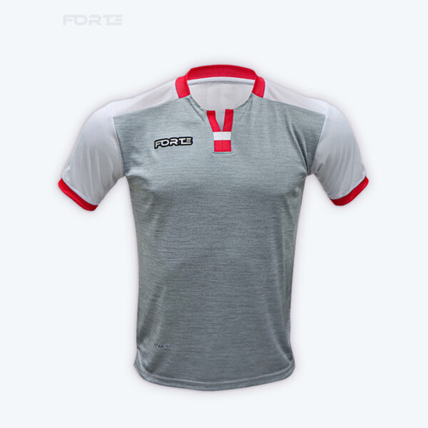 POLERA FORTE PLOMO/BLANCO